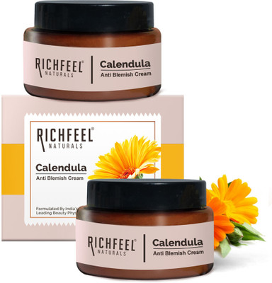 RICHFEEL Calendula Anti Blemish Cream Clinically Potent Echinacea|50 g (Packof2)(100 g)