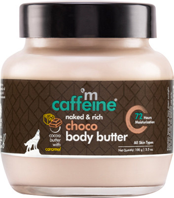 MCaffeine Choco & Shea Body Butter Lotion, 72Hrs Moisturisation, Reduces Stretch Mark (100 G) For Rs. 149 @ 50% off