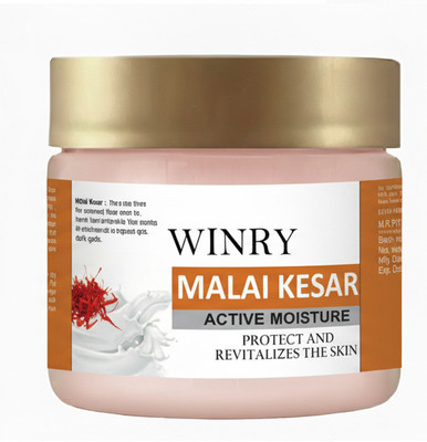 winry Malai Kesar Cold Cream for Deep Moisturizing & Winter Skin Care(100 g)