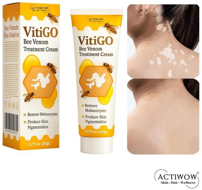 ACTIWOW Vitigo Bee Venom Cream for Overnight Firming care cream Moisturizer(100 g)