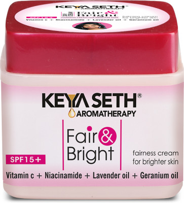 KEYA SETH AROMATHERAPY Fair & Bright Vitamin C & Niacinamide Day Cream SPF-15 for Glowing Skin(25 g)