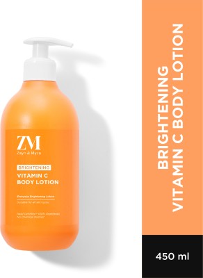 ZM Zayn & Myza Vitamin C Body Lotion, Glow Reviving & Skin Brightening, Shea Butter Lotion for(450 ml)