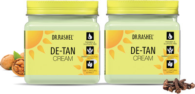DR.RASHEL De-Tan Cream with Clove & Glycerin | Fades Tan & Restores Glow (Pack of 2)(760 ml)