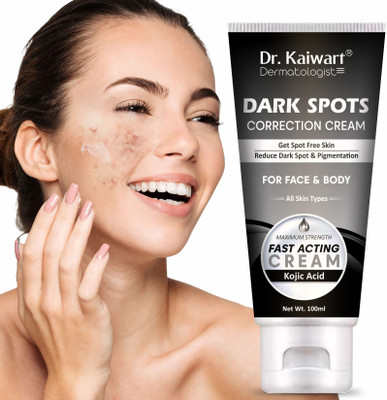 Dr. Kaiwart Organic Dark Spot Remover Cream, Pimple Marks, Pigmentation Blemish Removal(100 ml)
