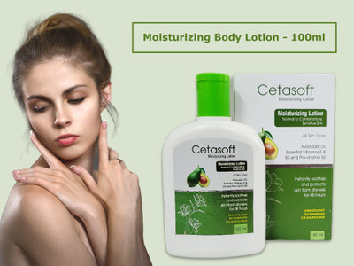 Cetasoft Avacado Oil Body Lotion | 72 hrs Moisturisation | For Soft Glowing Skin(100 ml)