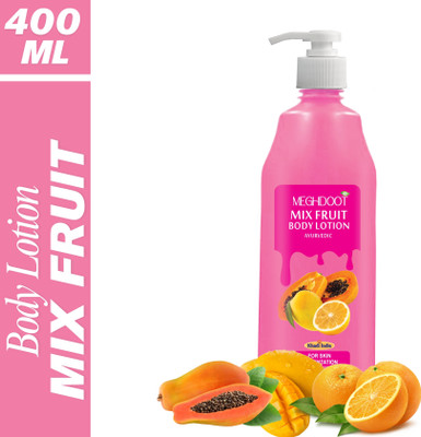 MEGHDOOT Mix Fruit Body Lotion for Soft & Glowing Skin | Deep Moisturizing(400 ml)