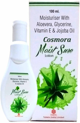 COSMORA MOIST SURE ALOEVERA LOTION FOR MOISTURIZING & SMOOTH GLOW SKIN PACK OF - 1(100 ml)