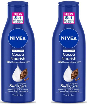 NIVEA Cocoa Nourish Body Lotion 200ml (Pack of 2)(400 ml)