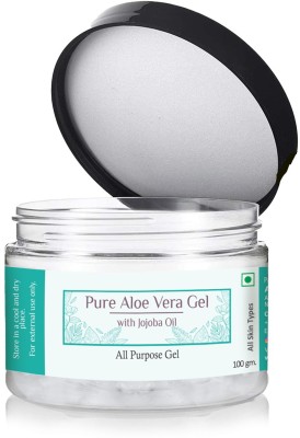 Avira Essential Organic Pure Aloevera Gel For Women & Men |Transparent Non-Sticky| All Skin Type(100 g)