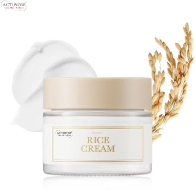 ACTIWOW Korean Rice Cream Tone Renewal Moisturizer(50 g)