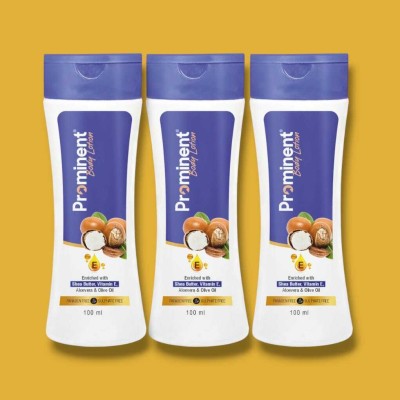 smartway wellness Prominent Body Lotion Shea Butter | Pack Of 3 Each 100 ML(300 ml)