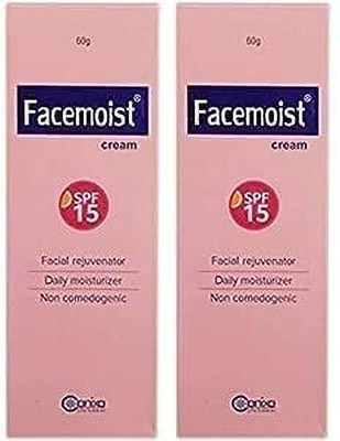 FACEMOIST Cream With Spf-15( EACH 60g pack of 2)(120 g)