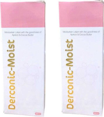 FLORENTHA DERCONIC-MOIST LOTION FOR MOISTURIZING & SOTEN SMOOTH SKIN PACK OF 100ml x 2(200 ml)