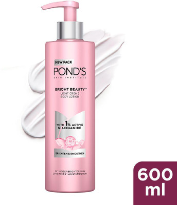 POND's Bright Beauty Light Crème Body Lotion for Smooth & Bright Skin,600ml(600 ml)