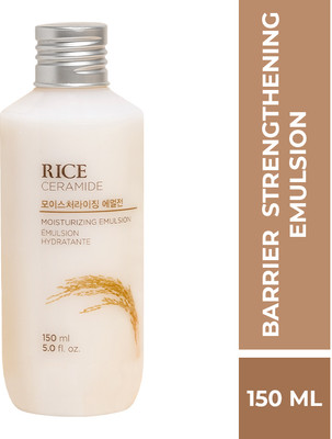The Face Shop Rice & Ceramide Moisturizing Emulsion,that locks skin moisture for 12HR(150 ml)