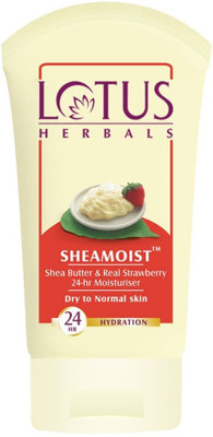 LOTUS HERBALS Sheamoist Shea Butter & Real Strawberry 24hr Moisturizer(60 g)