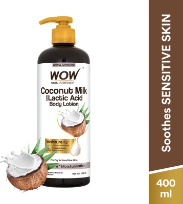 WOW SKIN SCIENCE Coconut Milk With Lactic Acid Body Lotion(400 ml)