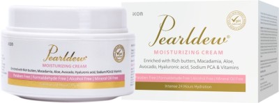 Pearldew Moisturizing Cream 50 gm | With Almond Oil, Aloe, Avocado & Butters(50 g)