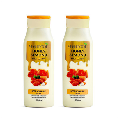 MEGHDOOT Honey Almond Body Lotion Deep Moisture Care(100ml) Pack of 2(200 ml)