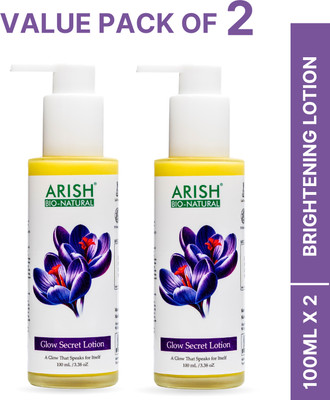 ARISH BIO-NATURAL Glow Secret Lotion | Value Pack Of 2(200 ml)