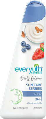 Everyuth Naturals Sun Care Berries Body Lotion  (200 Ml) For Rs. 125 @ 50 %