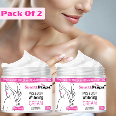 smartdrops Daily Use Face Whitening Cream for Clear and Bright Skin(100 g)