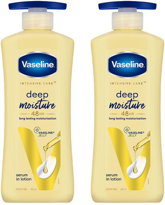 Vaseline DEEP MOISTURE BODY LOTION 400 ML X 2(800 ml)