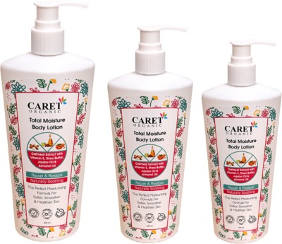 Caret Organic Total Moisture Body Lotion For Dermatologically Tested(600 ml)