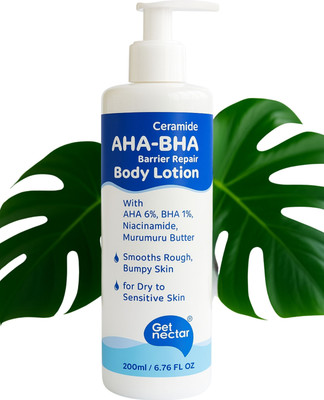 Get Nectar Happiness Get Nectar Ceramide AHA+BHA Body Lotion | Exfoliates, Hydrates & Fades Spots(200 ml)