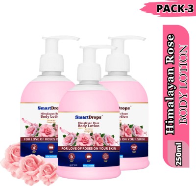 smartdrops Rose Body Lotion Nourish Your Skin with Fragrance of Freshly Blooming Roses(750 ml)