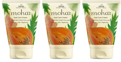 Moha Herbal Foot Care Cream For Rough, Dry and Cracked Heel Repair Cream (Pack of 3)(150 g)
