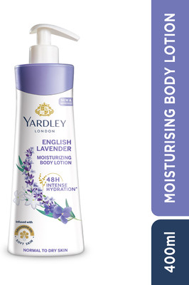 Yardley London English Lavender Moisturizing Body Lotion With Germ Shield and Floral Extracts(400 ml)
