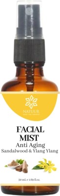 NATUUR Facial Mist Sandalwood and Ylang Ylang - 50ml | Anti Aging | Nourishes Skin(50 ml)