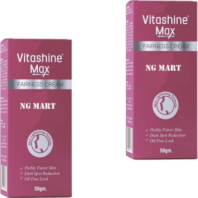 NG MART VITASHINE MAX CREAM FOR SKIN WHITENING & LIGHTNING PACK OF - 2(100 g)