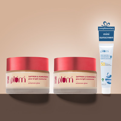 Plum Saffron & Kumkumadi Oil Glow Bright Moisturizer | With SPF 35 | UVA/B Protection(100 g)