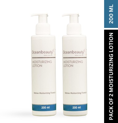 OCEAN BEAUTY Moisturizing Lotion Prevents moisture loss Reduces Skin inflammation - Pack of 2(200 ml)