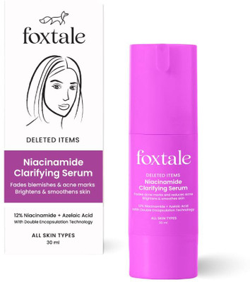 Foxtale Niacinamide Face Serum with Azelaic Acid For Clear, Bright Skin & Acne Mark(30 ml)