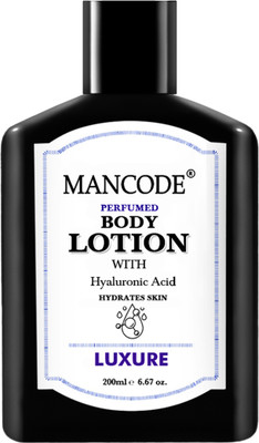 MANCODE Luxure Perfumed Body Lotion with Hyaluronic Acid for Hydrates Skin, 200ml(200 ml)