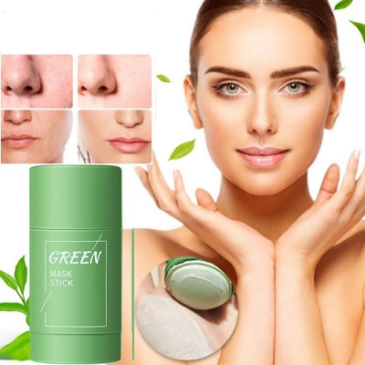 EVERERIN Clay Mask, Face Mask Skin Care,Green Tea Deep Cleanse Mask Stick,(40 g)
