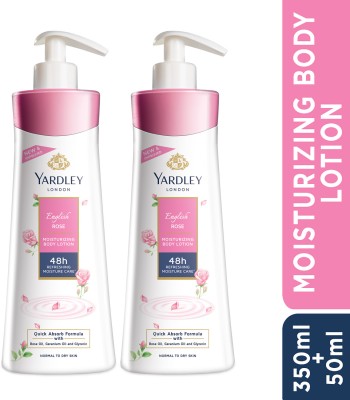 Yardley London by Wipro English Rose Moisturizing Hand & Body Lotion With Rose & Geranium Oil(800 ml)