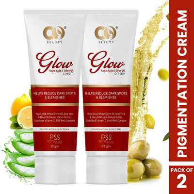 CO Beauty Glow Cream With Kojic Acid & Olive Oil | Reduce Dark Spots & Blemishes(50 g)