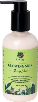 Geneva Naturals Glowing Skin Body Lotion with Jaggery Spirulina and Cucumber(200 ml)