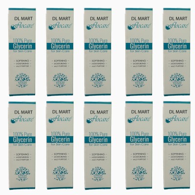 DL MART FLOCARE GLYCERIN FOR SKIN CARE PACK OF 10(115 ml)