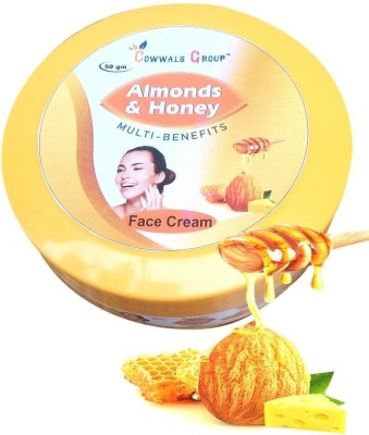 COWWAL'S GROUP Almonds & Honey Face Cream Skin Cream Pure Organic Herbal Mix 50 Gm Pack of 1(50 g)