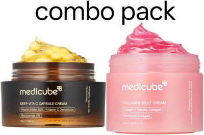 Medicube deep vita c capsule cream 55 gr+collagen jelly cream 110 gram(165 g)
