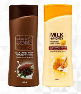 Fleeto Cocoa + almond & honey flavour pack of 2(200 ml)