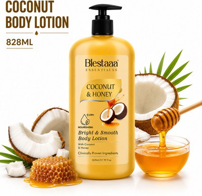 blestaaa essentialss Coconut Honey Moisturizing Lotion for Smooth, Hydrated Skin For All(828 ml)