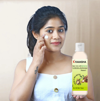 KAIASHA soft, smooth, and firm look Cocoa Butter & Shea Butter Moisturizing Lotion(200 ml)