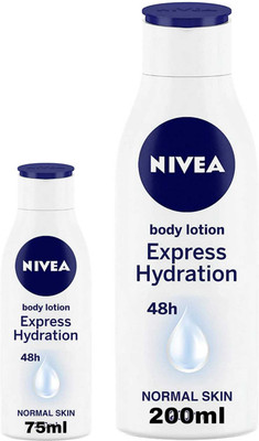 NIVEA Express Hydration Lotion 200ml and Express Hydration 75ml(275 ml)