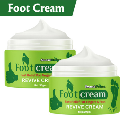 smartdrops Cream for Feet & Hands | Daily Care Foot Cream | Light & Smooth Texture(100 g)
